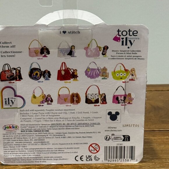 Disney Ily Tote-ILY-Teenies Purse with Stitch Inspired Doll, 2.25 in - Blue - Picture 5 of 9